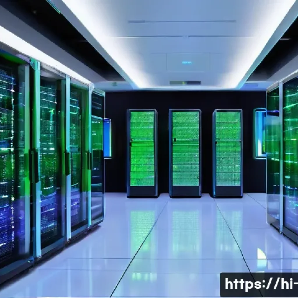 고속 컴퓨팅과 양자 프로세서 개발 - **Prompt 1: The Heart of High-Speed Computing**
"A visually stunning, futuristic data center sho...